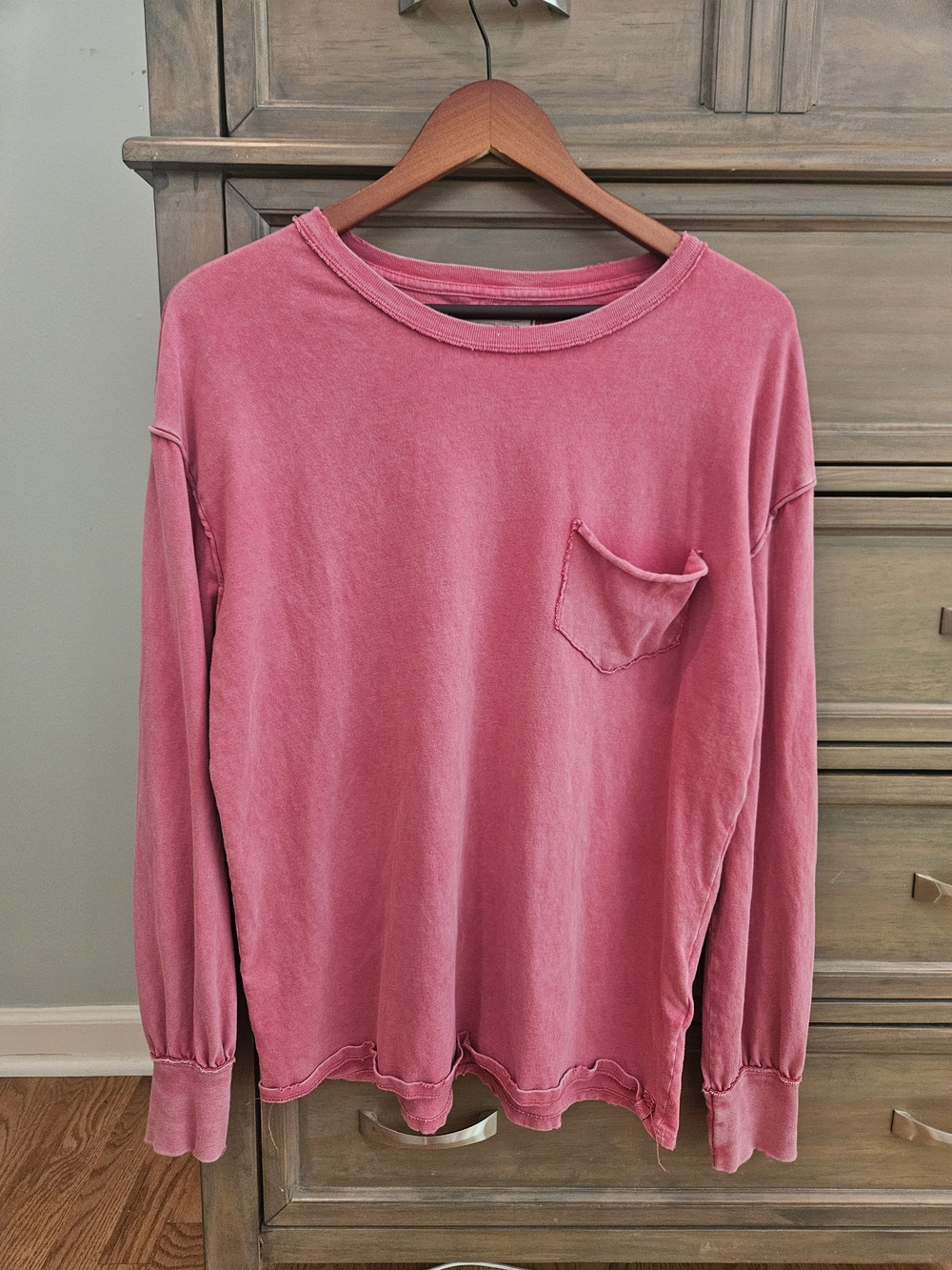 WE THE FREE faded rose long sleeve tee